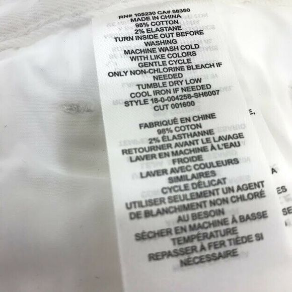 Current/Elliott The Boyfriend Shorts 24 White NWT - Picture 12 of 12